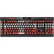 Denmark Flag Distressed K95 RGB PLATINUM Mechanical Gaming Keyboard Skin